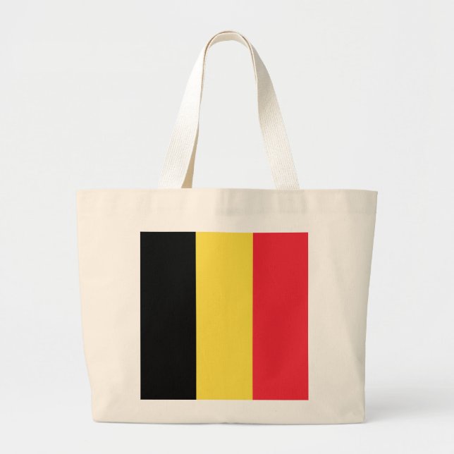 Grand Tote Bag Drapeau de la Belgique (Devant)