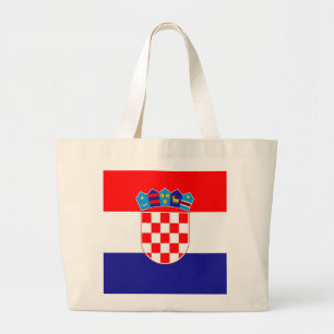 Grand Tote Bag Drapeau de la Croatie