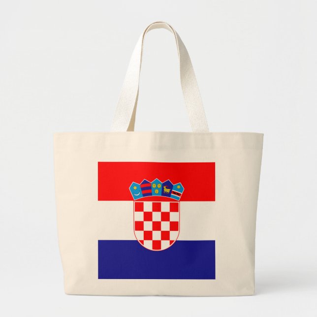 Grand Tote Bag Drapeau de la Croatie (Devant)