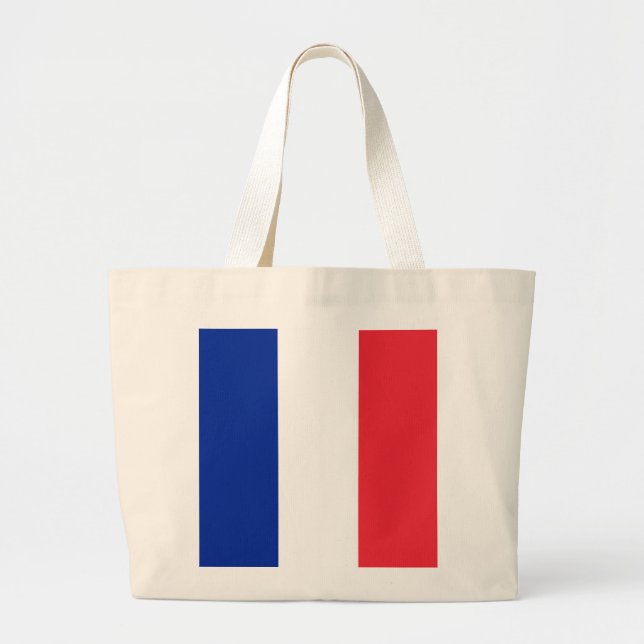 Grand Tote Bag Drapeau de la France (Devant)