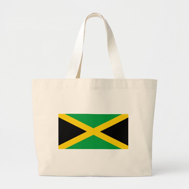 Grand Tote Bag Drapeau de la Jamaïque (Devant)
