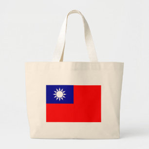 Grand Tote Bag Drapeau de la République de Chine (Taïwan) -