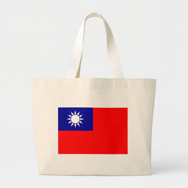 Grand Tote Bag Drapeau de la République de Chine (Taïwan) - (Devant)