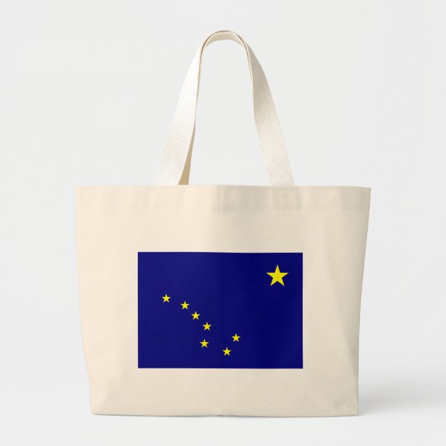 Grand Tote Bag Drapeau de l'Alaska (Devant)