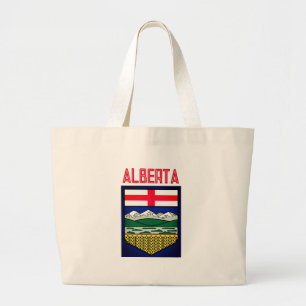 Grand Tote Bag Drapeau de l'Alberta - CANADA
