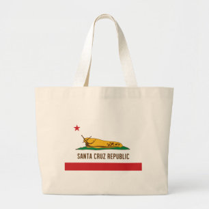 Grand Tote Bag Drapeau de lingot de banane de République de Sant