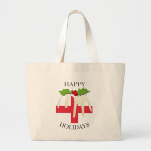 Grand Tote Bag DRAPEAU DE Noël ANGLAIS