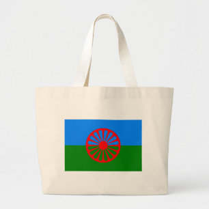 Grand Tote Bag Drapeau de Roma (drapeau Romani)
