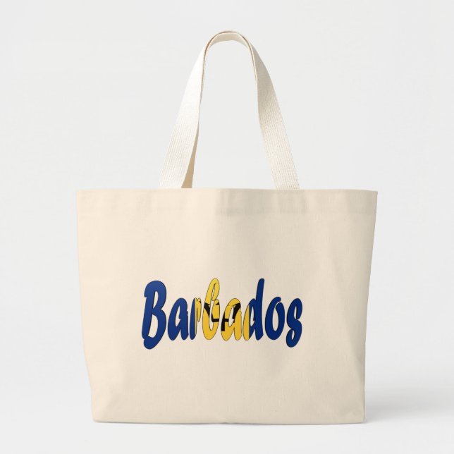 Grand Tote Bag Drapeau des Barbade (Devant)