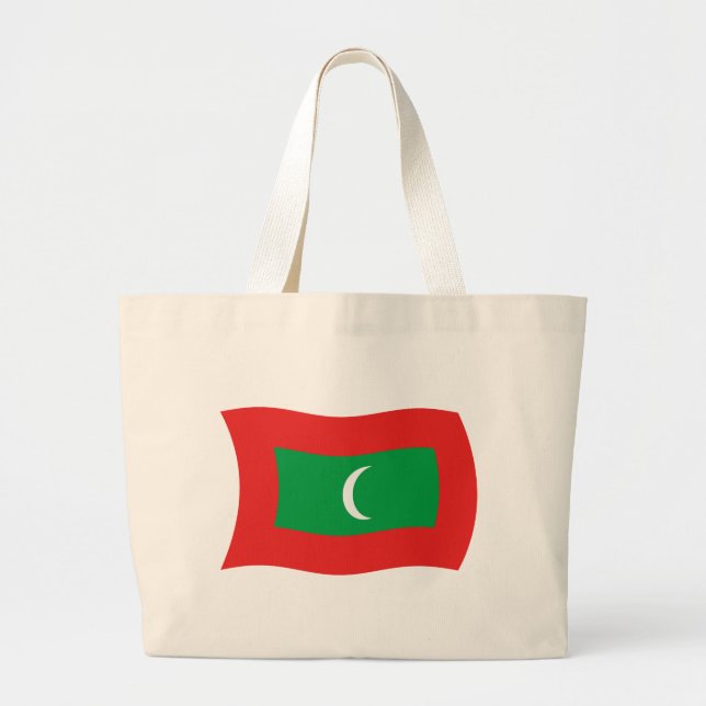Grand Tote Bag Drapeau des Maldives (Devant)