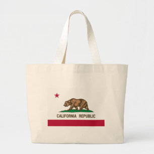 Grand Tote Bag Drapeau d'État de la République de Californie
