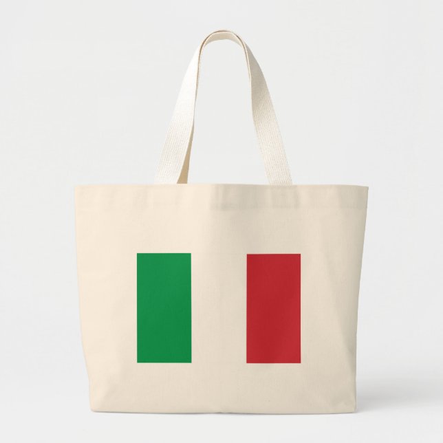 Grand Tote Bag Drapeau d'Italie (Devant)