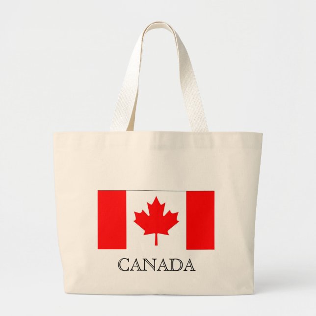 Grand Tote Bag Drapeau du Canada (Devant)