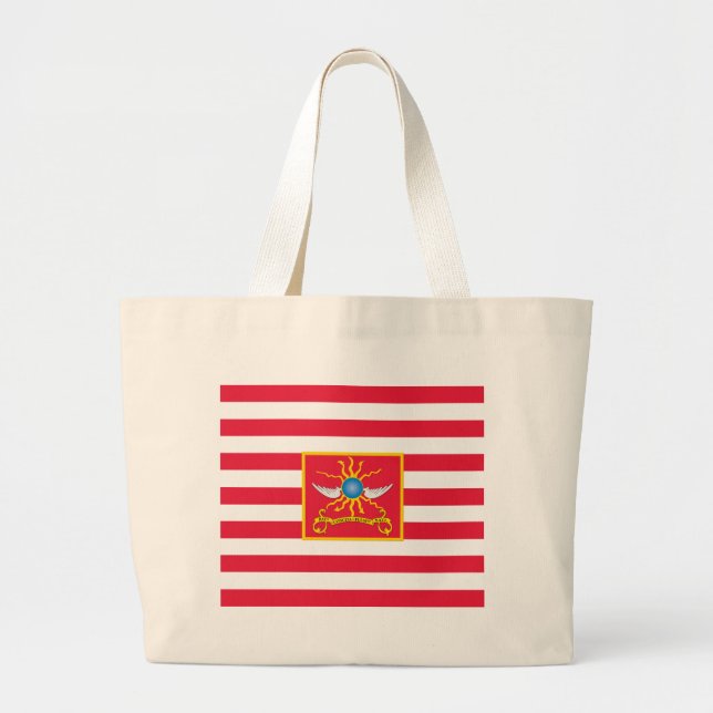 Grand Tote Bag Drapeau du cheval de Sheldon (2èmes dragons de (Devant)