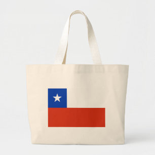Grand Tote Bag Drapeau du Chili
