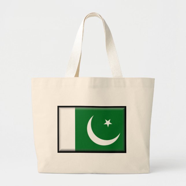 Grand Tote Bag Drapeau du Pakistan (Devant)