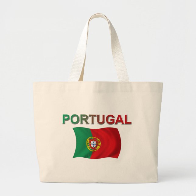 Grand Tote Bag Drapeau du Portugal (Devant)