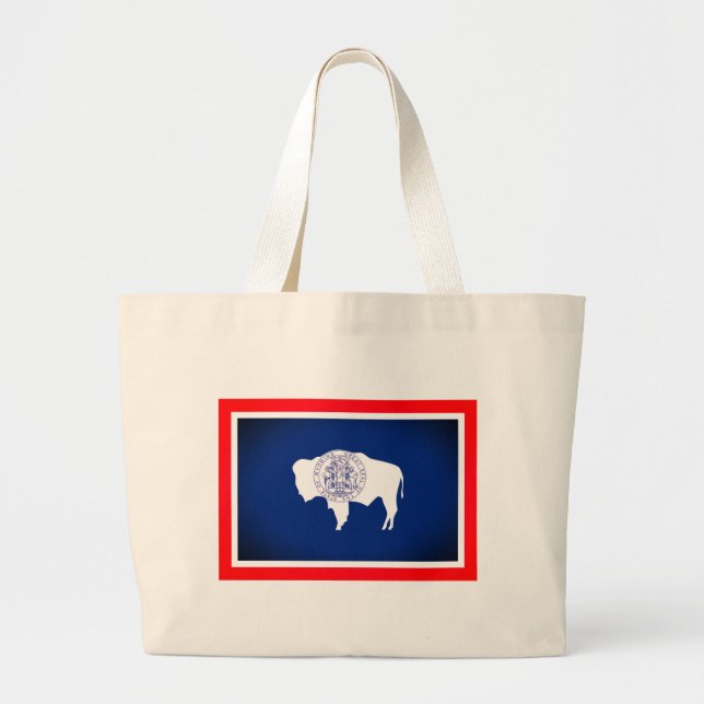 Grand Tote Bag Drapeau du Wyoming (Devant)