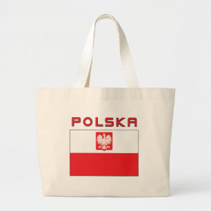 Grand Tote Bag Drapeau Falcon polonais avec Polska