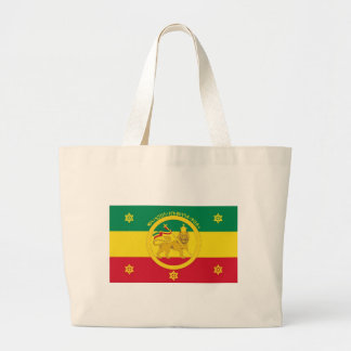 Grand Tote Bag Drapeau impérial éthiopien - règne de Haile