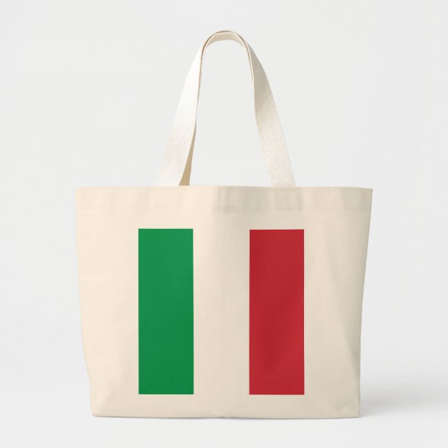 Grand Tote Bag Drapeau Italie (Devant)
