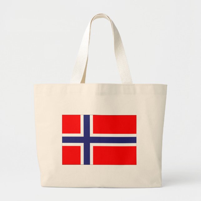 Grand Tote Bag Drapeau norvégien (Devant)