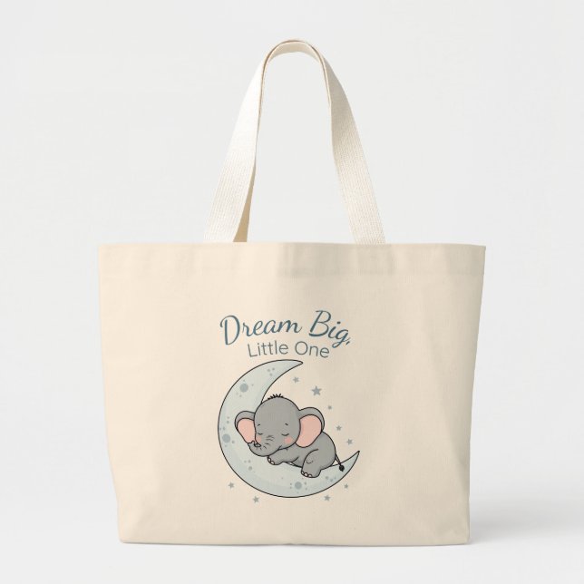 Grand Tote Bag Dream Big, Little One (Devant)