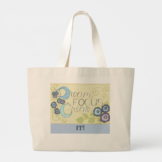 Grand Tote Bag Dream Focus Créez-Le ! Fourre-tout Jumbo (Dos)