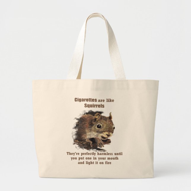 Grand Tote Bag Drôle Cessez De Fumer Citation Motivationnelle Cit (Devant)