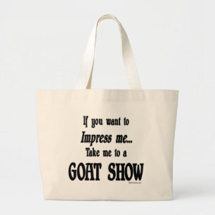 Grand Tote Bag Drôle Chèvre Dit