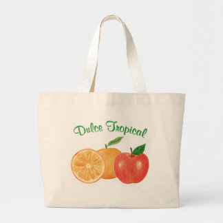 Grand Tote Bag Dulce Tropical: naranja y manzana