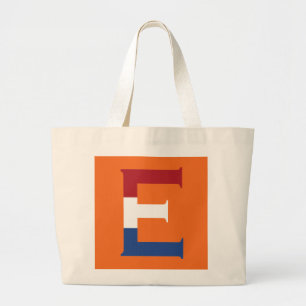 Grand Tote Bag E Monogramme superposé sur l'indicateur NLD ou sur