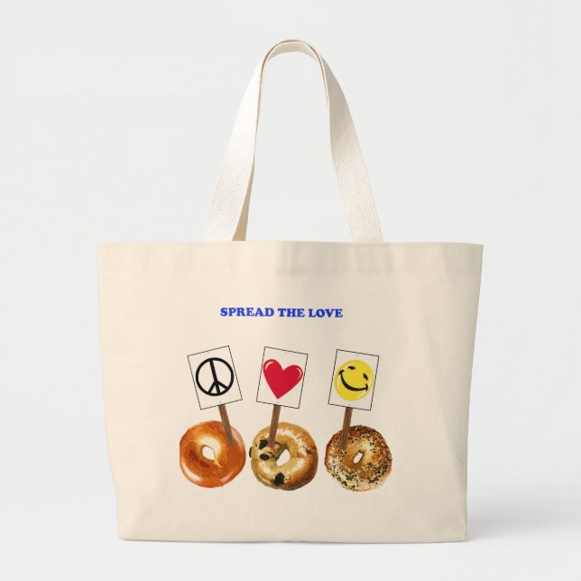 Grand Tote Bag Écartez l'amour (Devant)