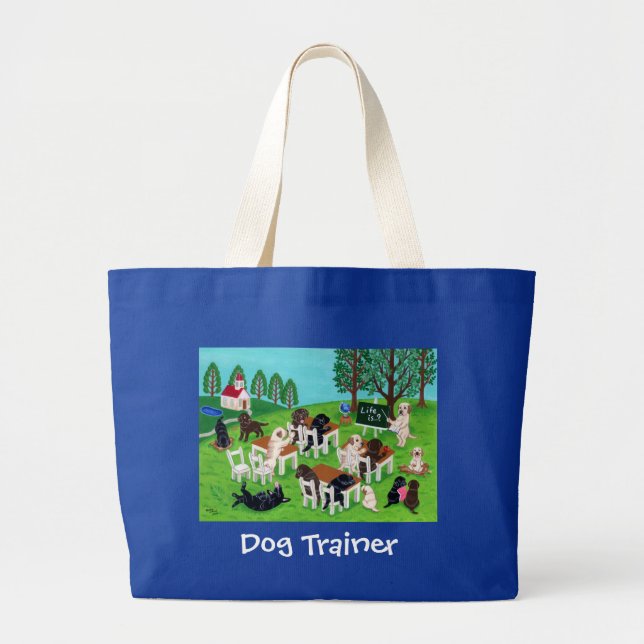 Grand Tote Bag École de Labrador (Devant)