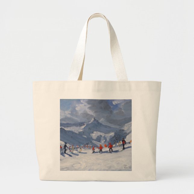 Grand Tote Bag École Tignes 2009 de ski (Devant)