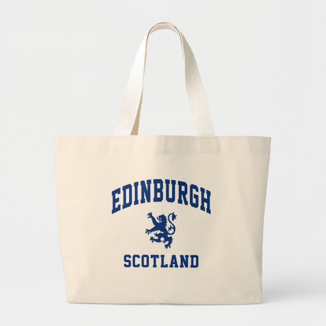 Grand Tote Bag Écossais d'Édimbourg (Devant)