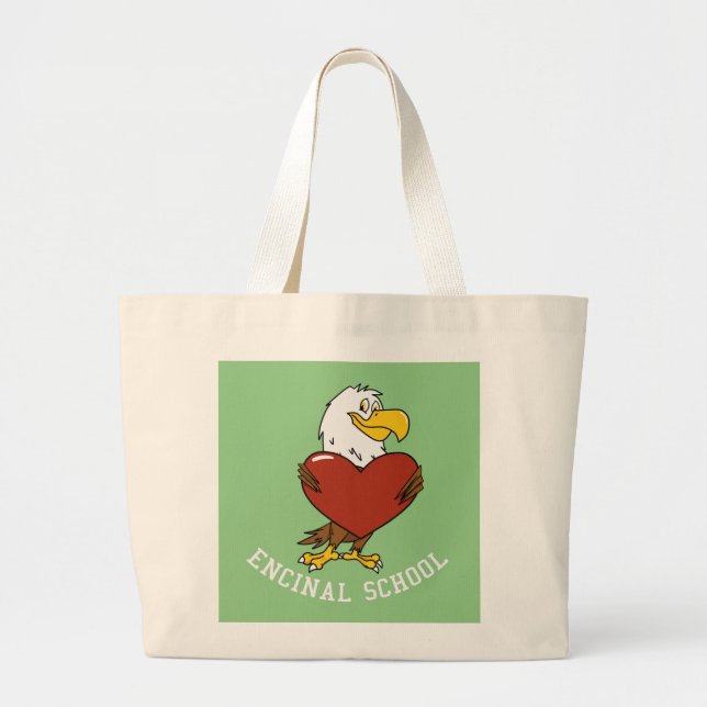 Grand Tote Bag Eddie the Eagle Heart Fourre-tout (Devant)