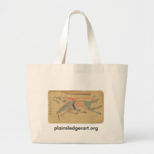 Grand Tote Bag Effraye l'ennemi : Cheval de guerre perdant