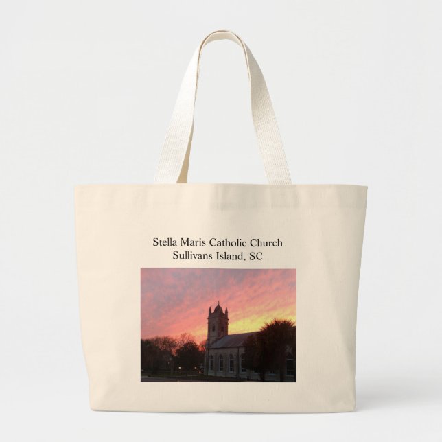 Grand Tote Bag Église catholique de Stella Maris (Devant)