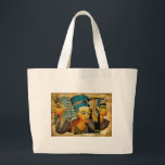Grand Tote Bag Égypte ancienne 3<br><div class="desc">Belle oeuvre d'art de l'Égypte antique. Ces photos sont en fait des images trouvées sur les murs dans des pyramides et d'autres endroits à travers l'Egypte. Colorés et magnifiques,  ils fabriquent des produits fins qui se démarquent vraiment dans une pièce.</div>