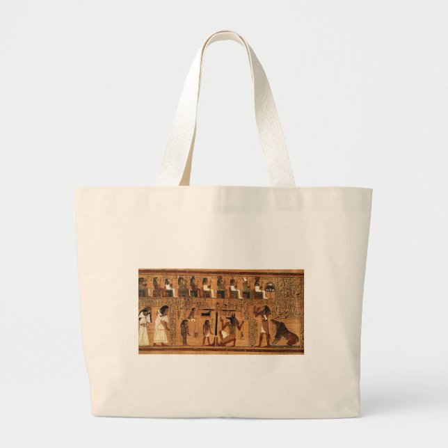 Grand Tote Bag Egyptian books of the dead. (Devant)