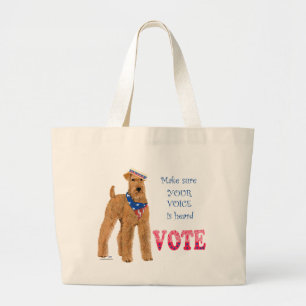 Grand Tote Bag Élections de Terrier Irlandais