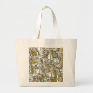 Grand Tote Bag Élégant Rose floral Motif pétal
