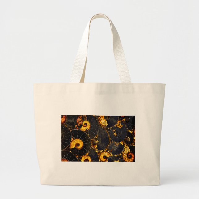 Grand Tote Bag Elégante conception de nausolée dorée (Devant)