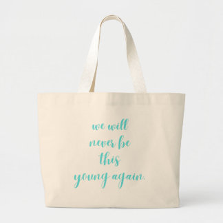 Grand Tote Bag Élégante typographie
