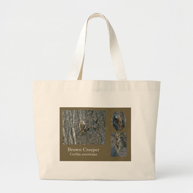 Grand Tote Bag Éléments de coordination des oiseaux chanteurs Bro (Devant)