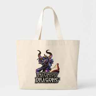 Grand Tote Bag Éléphant bleu Fourre-tout de dragon de DM