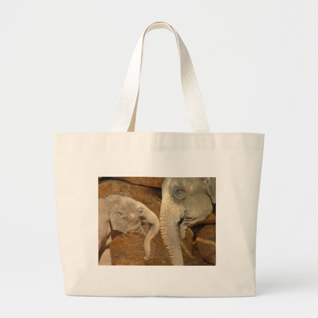 GRAND TOTE BAG ÉLÉPHANTS (Devant)