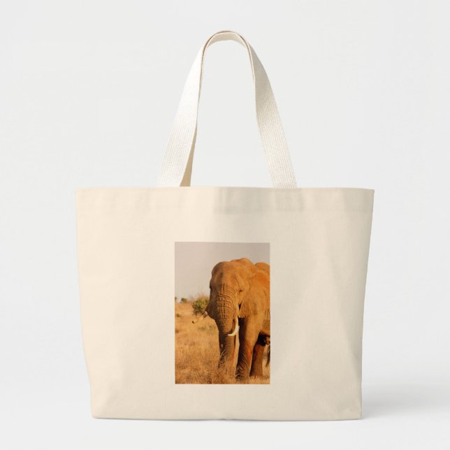 Grand Tote Bag Éléphants (Devant)