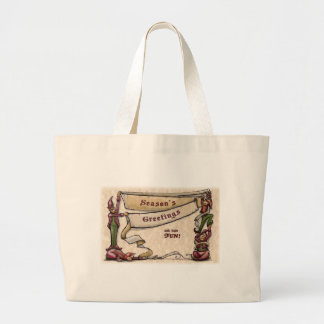 Grand Tote Bag Elfes - Bonnes Fêtes